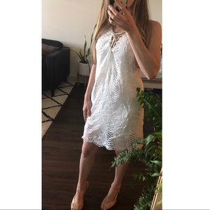 ASTR The Label Lace White Short Dress